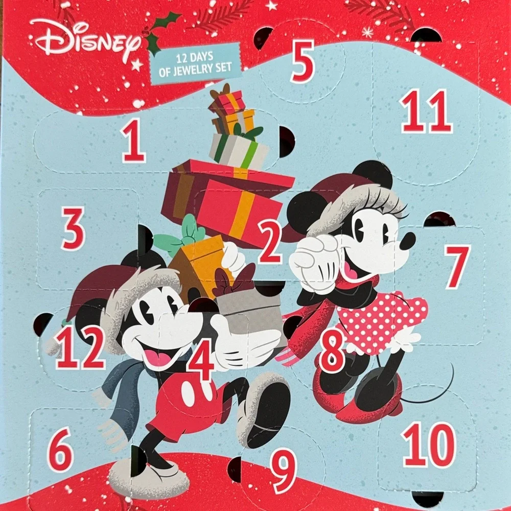 Brand New! Disney Mickey and Minnie Jewelry Set Advent Calendar - Picture 2 of 6